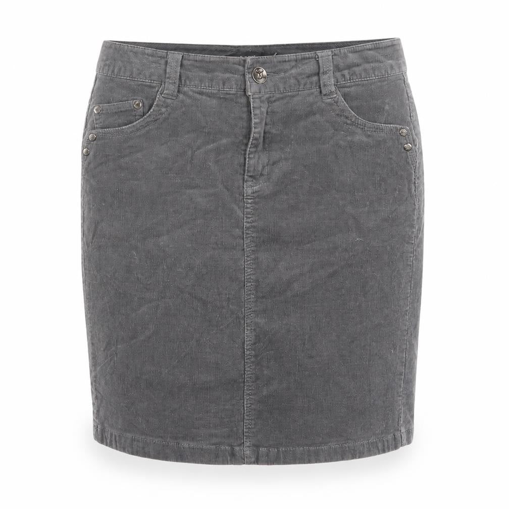 Fresh Spirit Women's Grey Corduroy Pencil Skirt Size 8