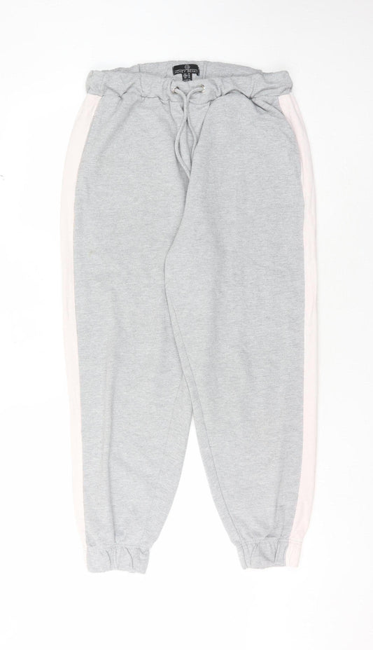 Honey Behave Women's Grey Jogger Trousers M