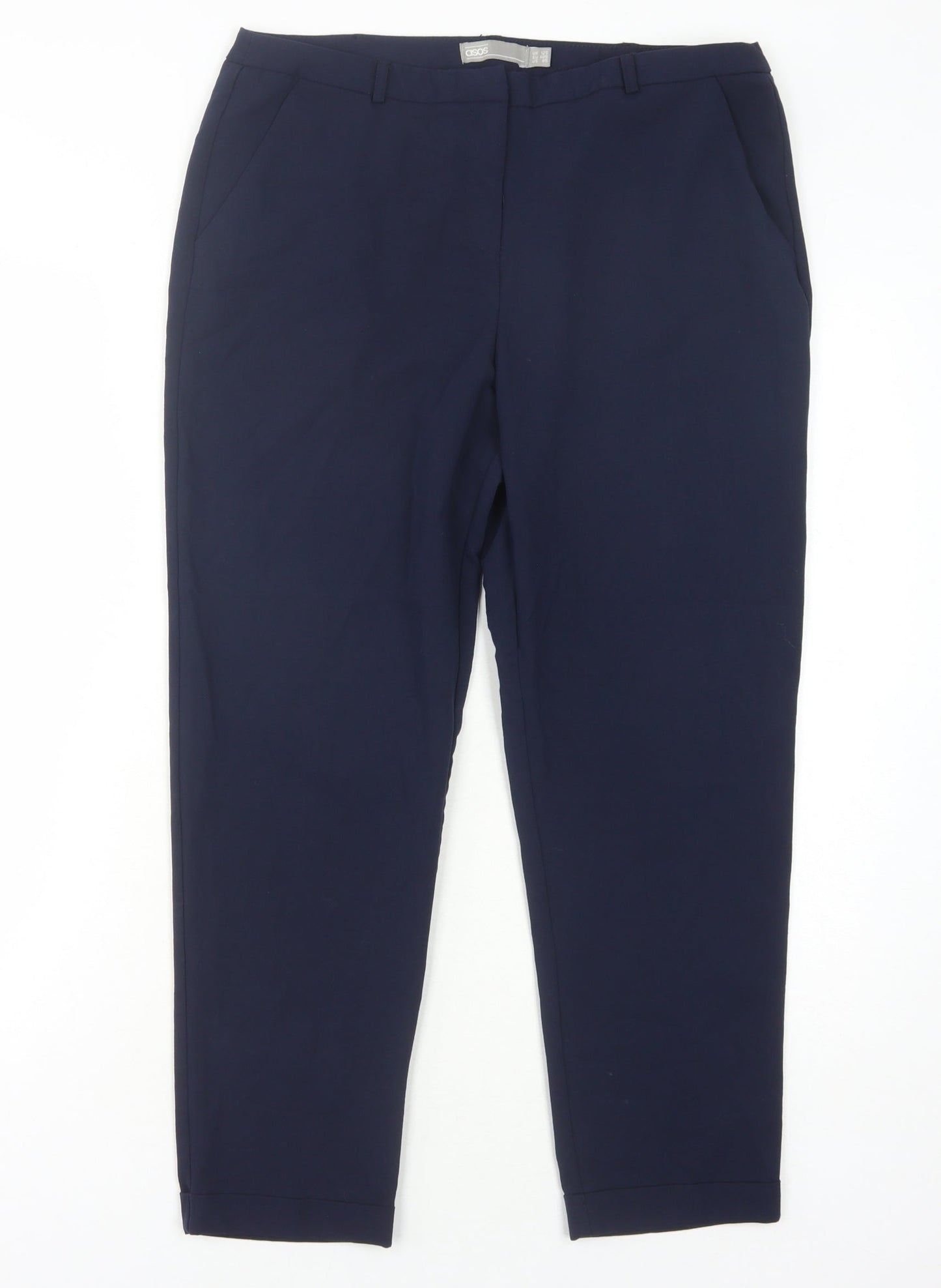 ASOS Women's Blue Trousers, Size 12, Business Casual