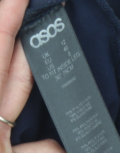 ASOS Women's Blue Trousers, Size 12, Business Casual