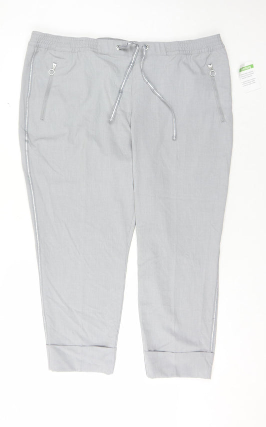 Hamburg Women's Grey Jogger Trousers 24 Plus