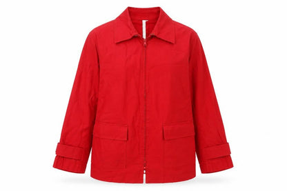 Elisabeth by Liz Claiborne Women's Red Zip Jacket L