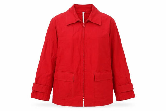 Elisabeth by Liz Claiborne Women's Red Zip Jacket L