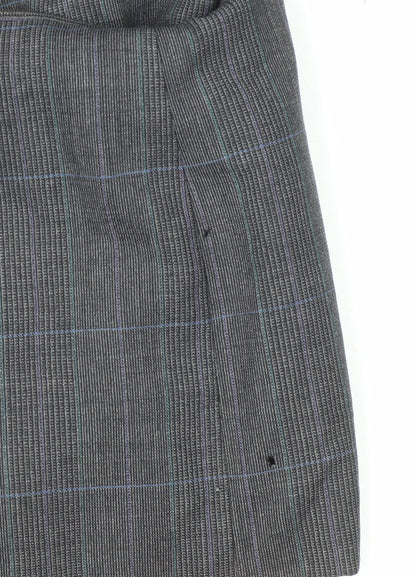 Additional view of Principles Men's Grey Check Wool Double-Breasted Jacket 36S