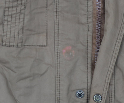Confate Men's Brown Bomber Jacket L Casual