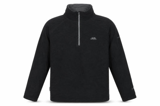 Trespass Men's Black Fleece 1/2 Zip Sweatshirt M