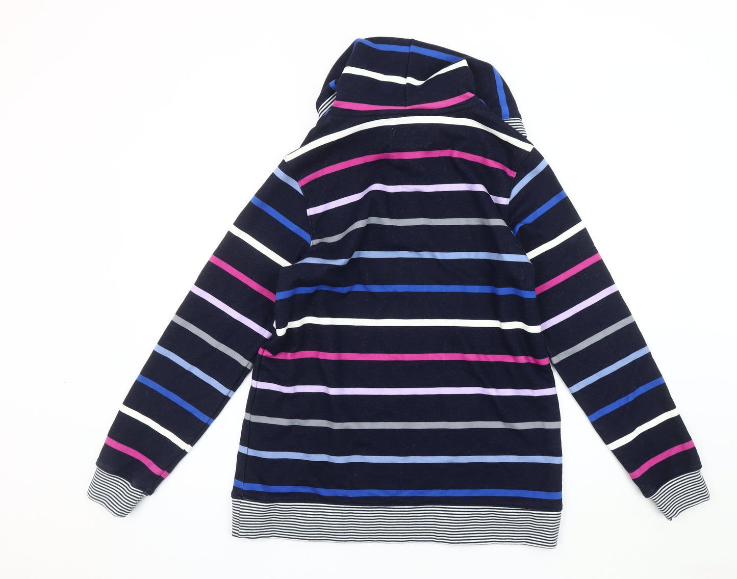 Lands' End Unisex Multicoloured Stripe Hoodie S