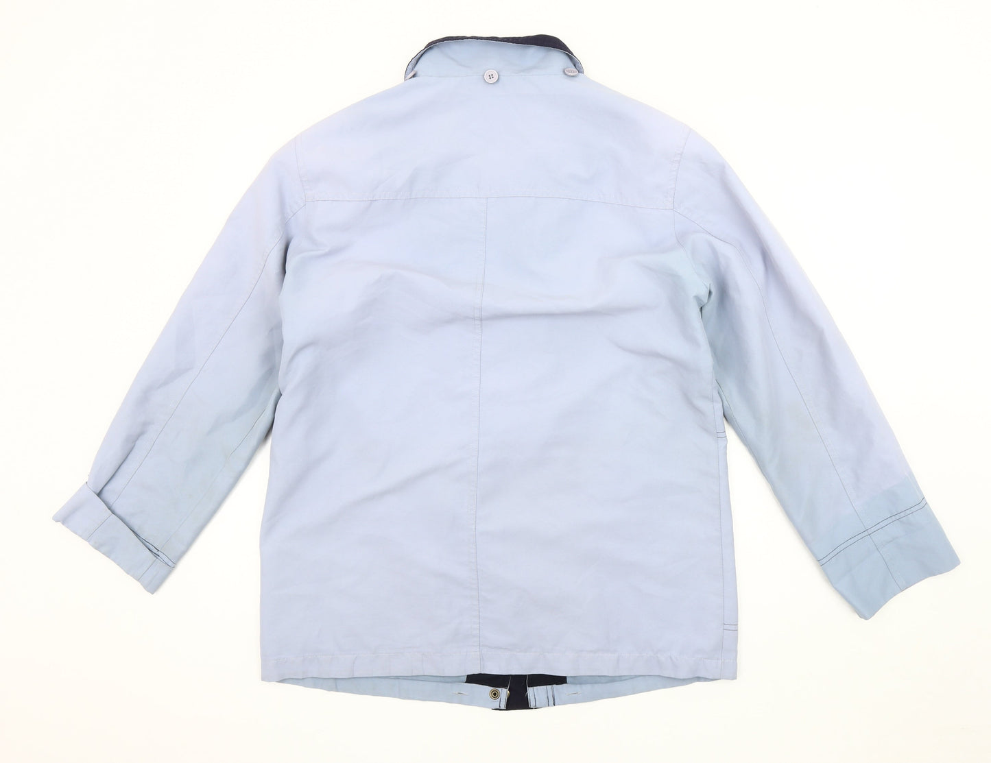 EWM Women's Blue Jacket, Size 10, Full Zip Casual