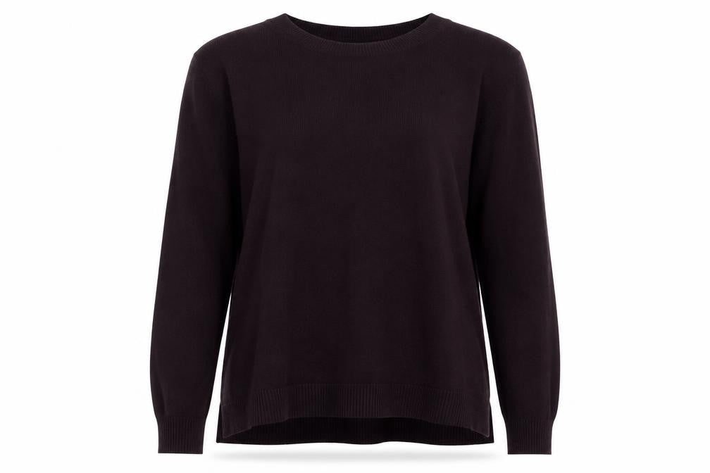 The White Company Women’s Black Crew Neck Pullover, Size 8