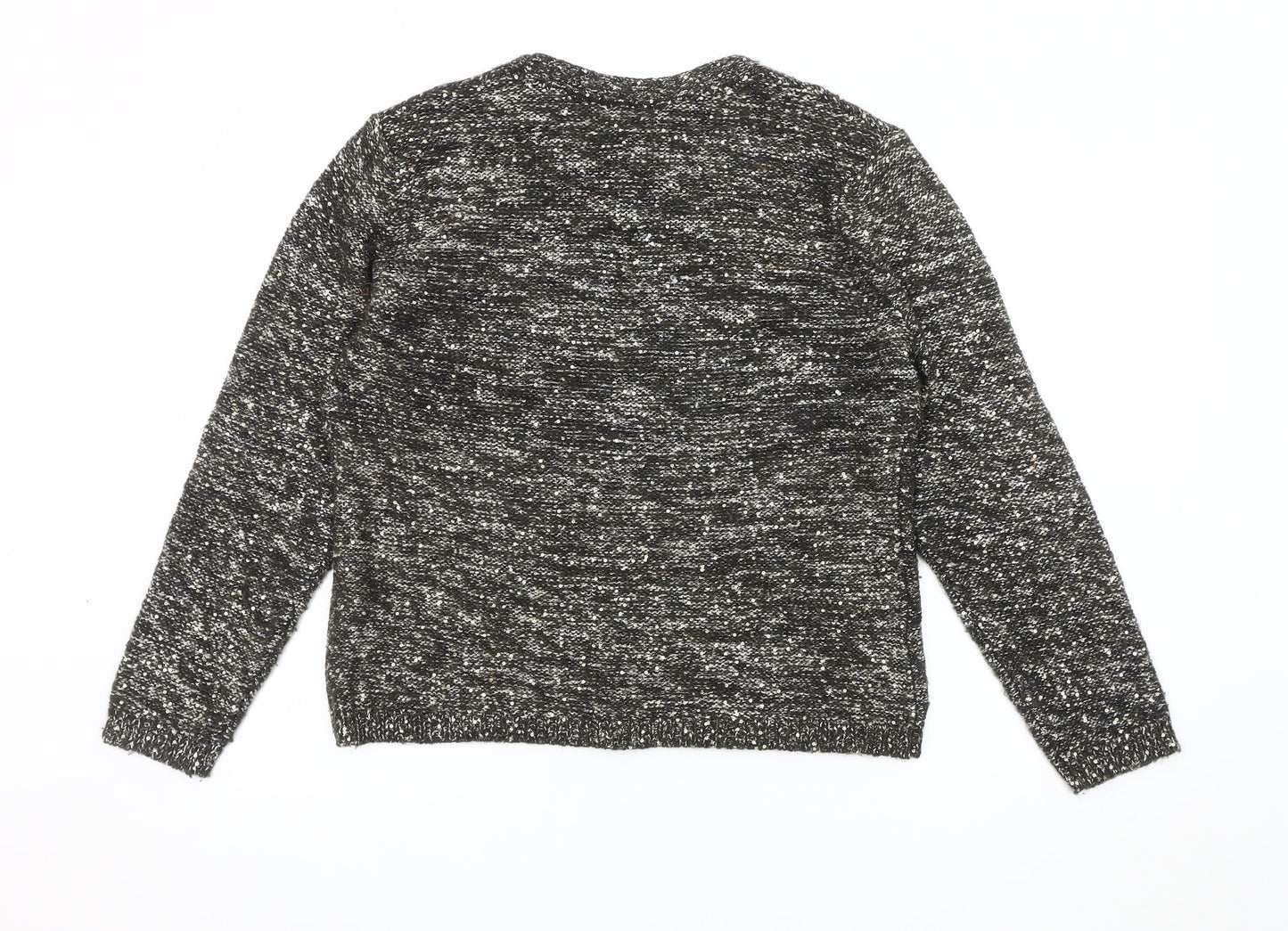 CC Women's Black Sequin Pullover Jumper XL