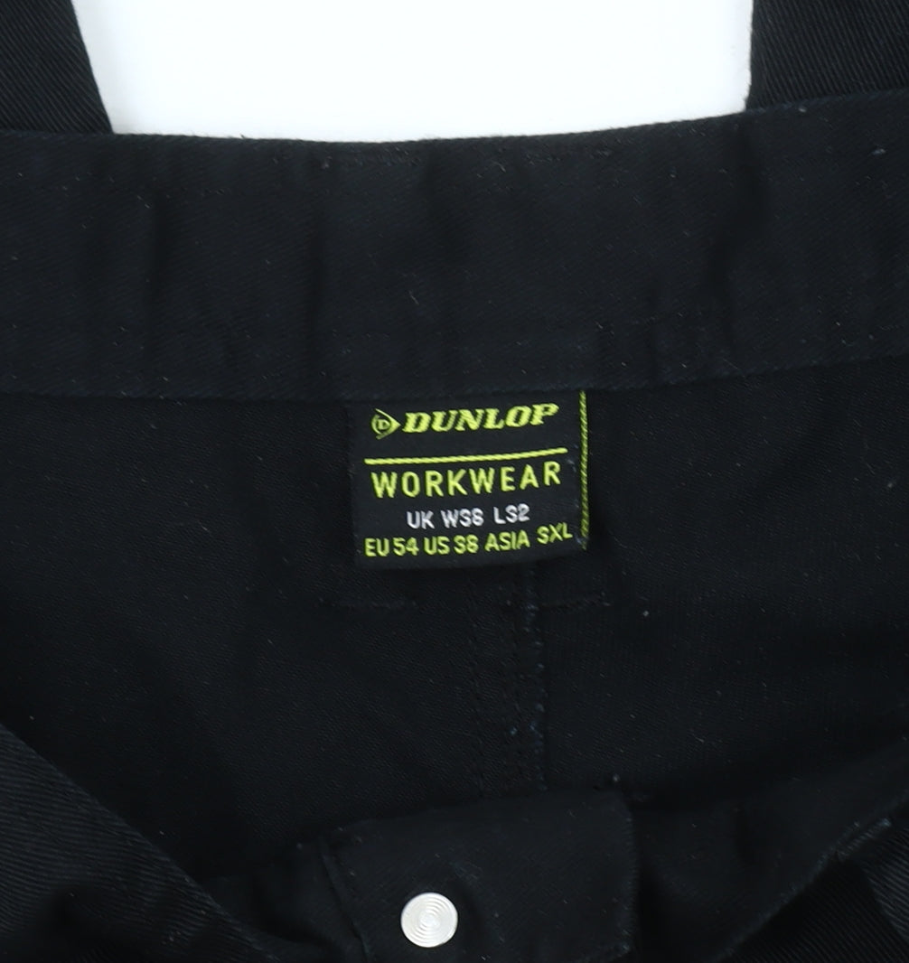 Dunlop Men's Black Cargo Trousers 8XL Workwear