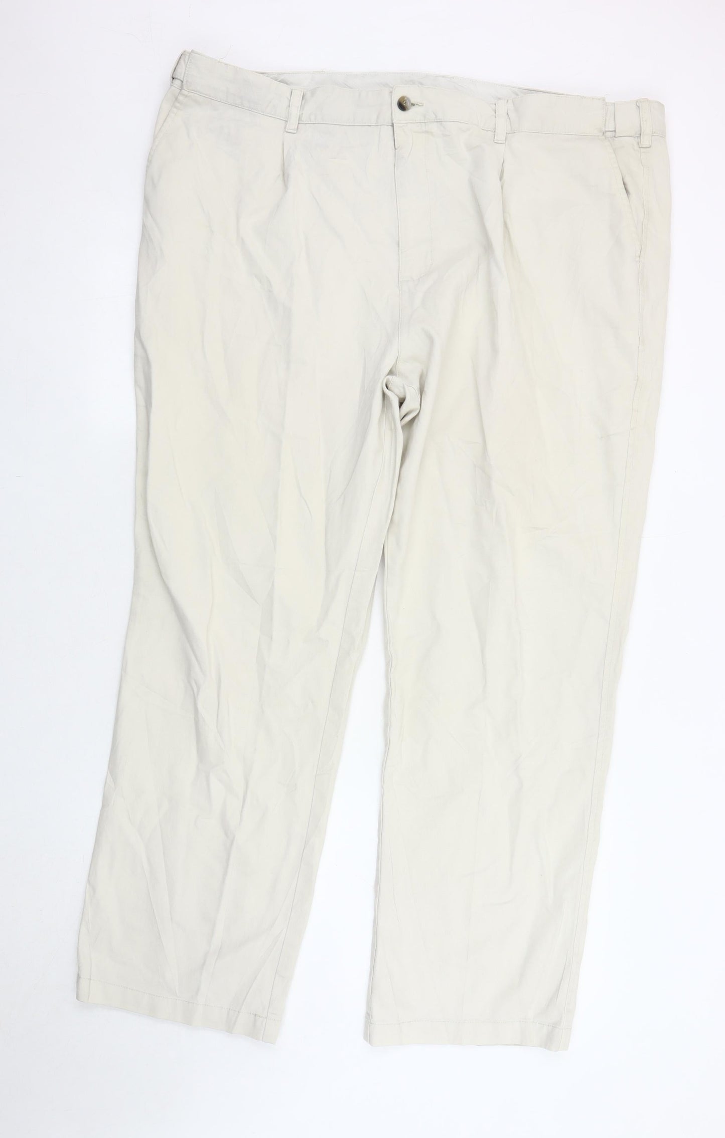 Cotton Traders Beige Men's Trousers Size 44