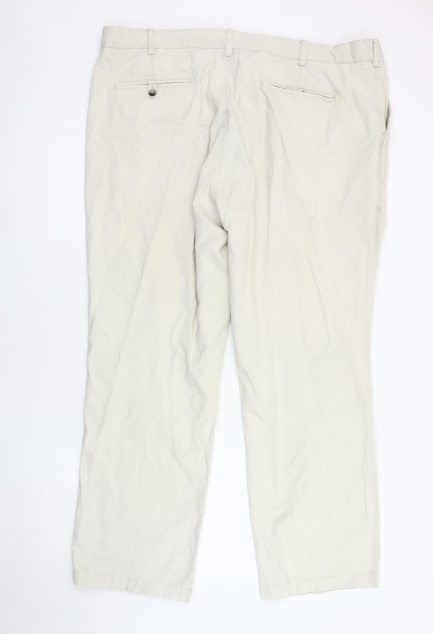 Cotton Traders Beige Men's Trousers Size 44
