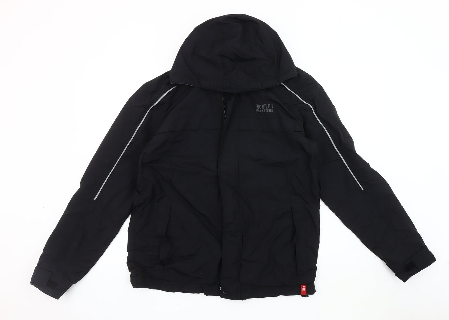 EDC by Esprit Men's Black XL Hooded Jacket