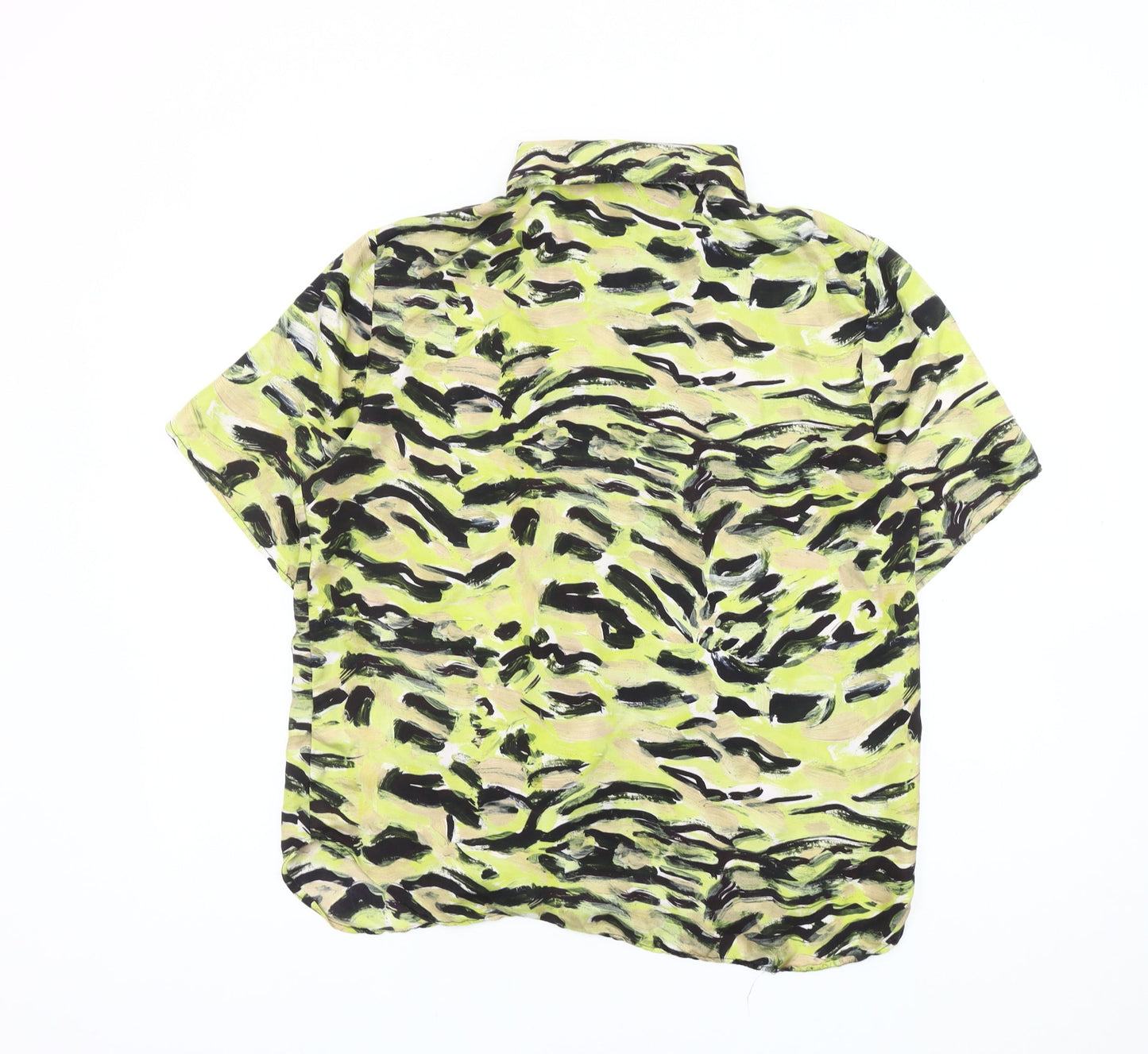 Topshop Women's Multicoloured Button-Up Shirt Size 12