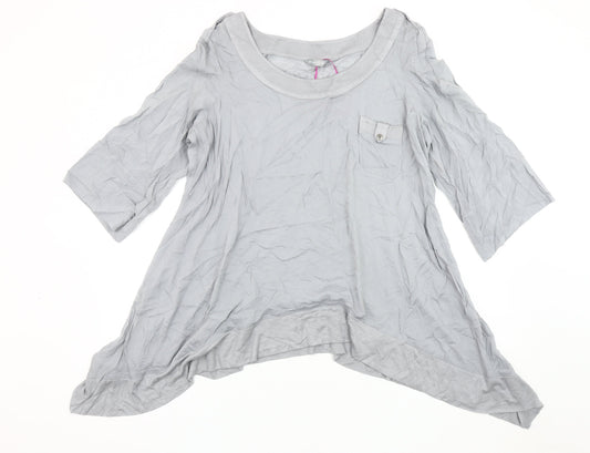 Per Una Women's Grey Tunic, Size 18, Casual Style