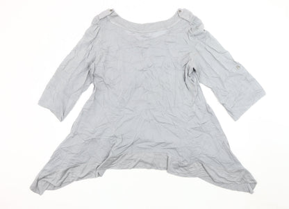 Per Una Women's Grey Tunic, Size 18, Casual Style