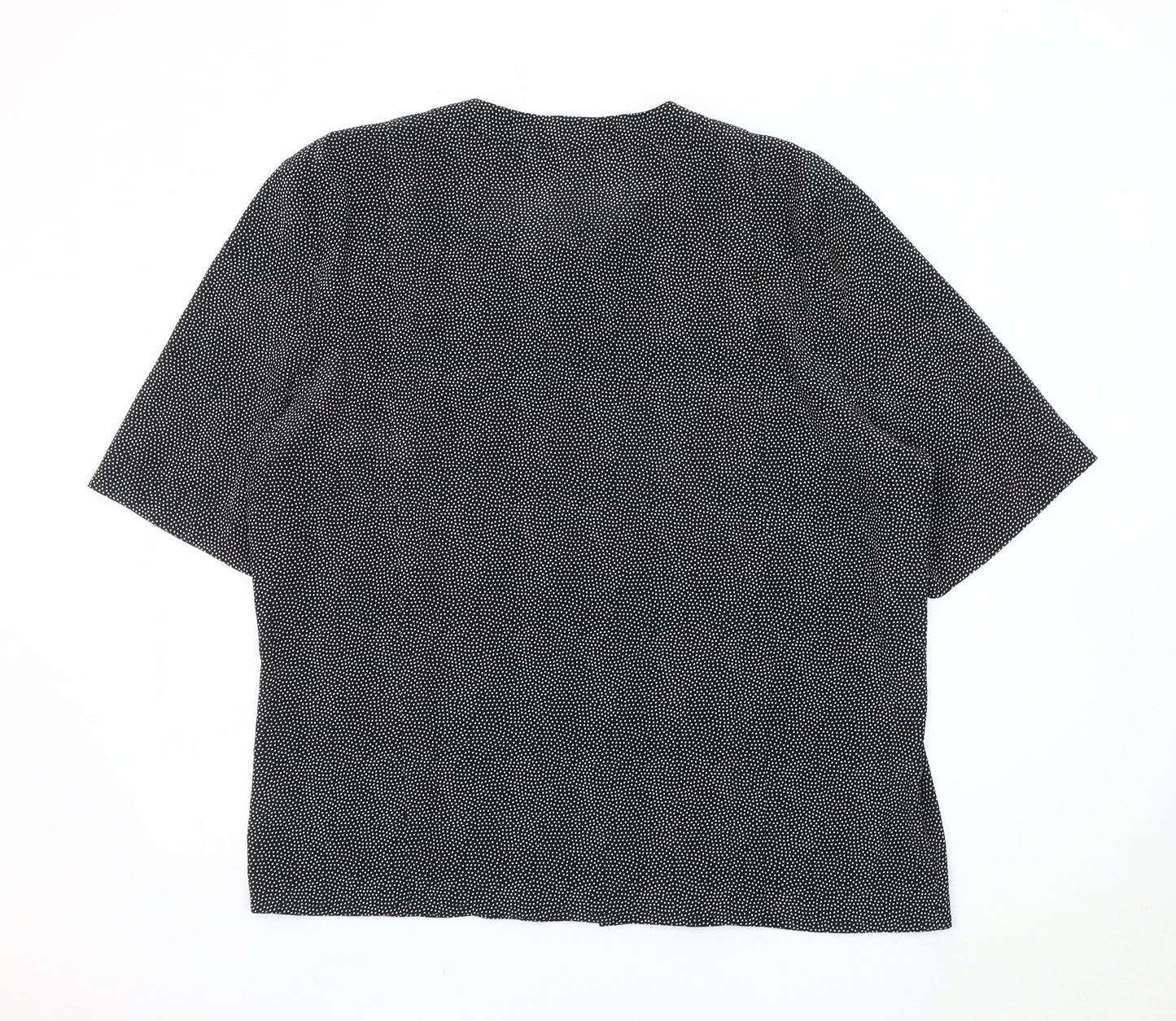Viyella Women's Black Polka Dot Blouse Size 16