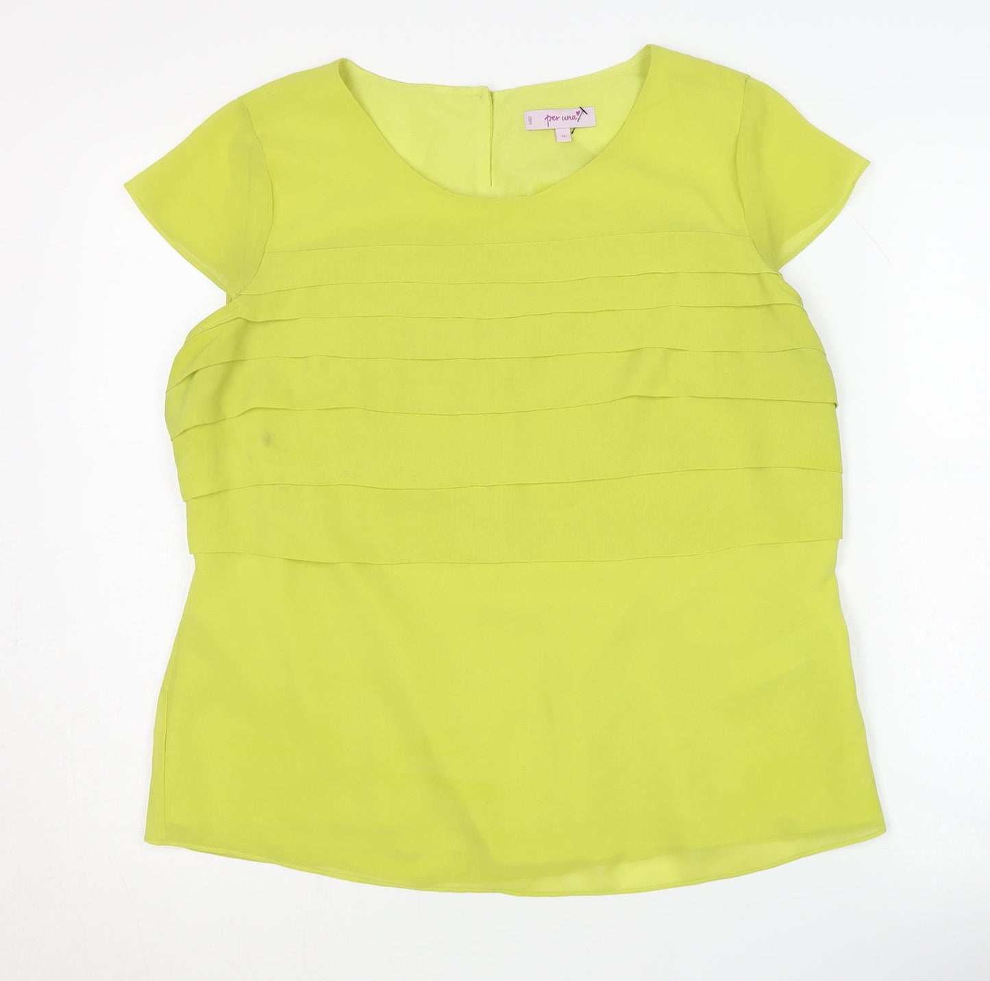 Marks and Spencer Women Yellow Blouse Size 16