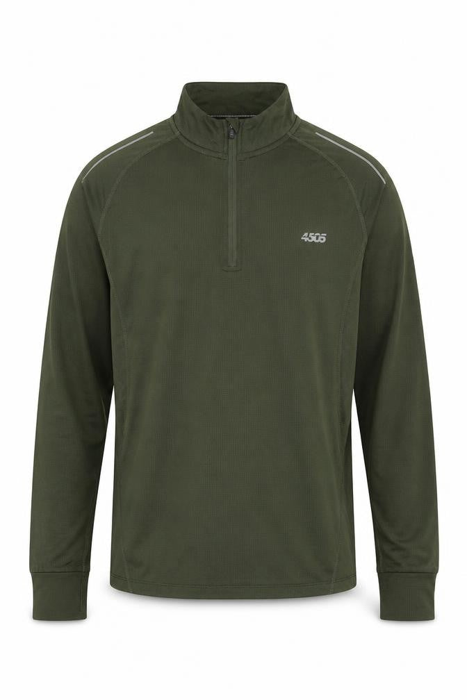 ASOS Men's Medium Green Long Sleeve 1/4 Zip Pullover