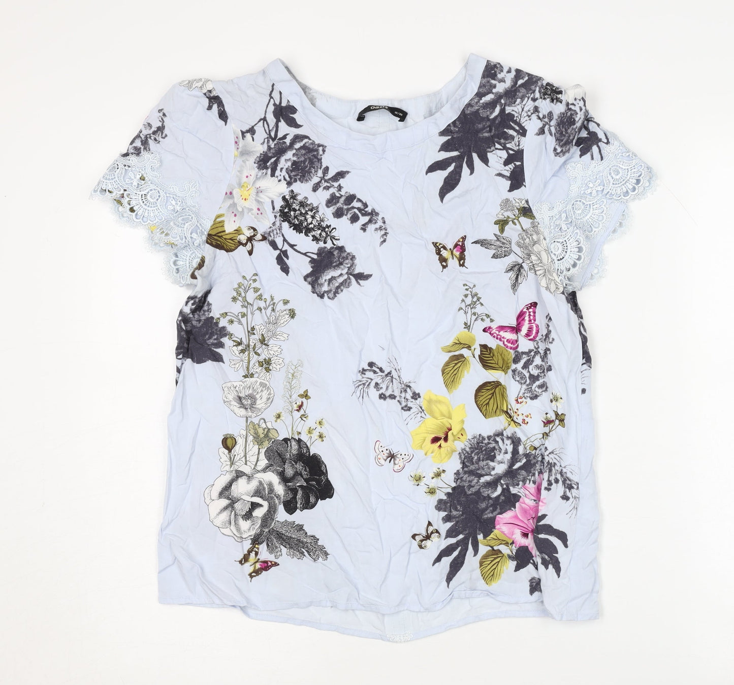 Oasis Women's Floral Blouse in Multicoloured UK 8