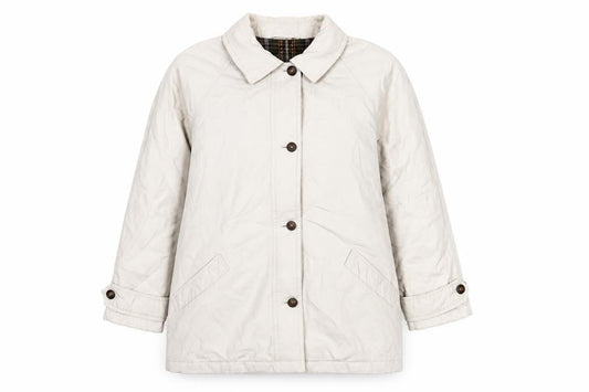 St Michael Women’s Beige Mid-Length Jacket Size 12