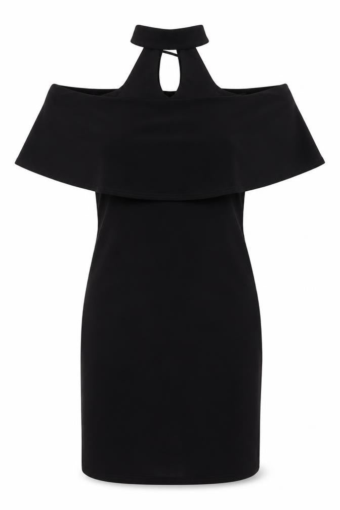 River Island Women's Black Halter Dress Size 8