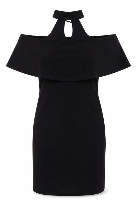 River Island Women's Black Halter Dress Size 8