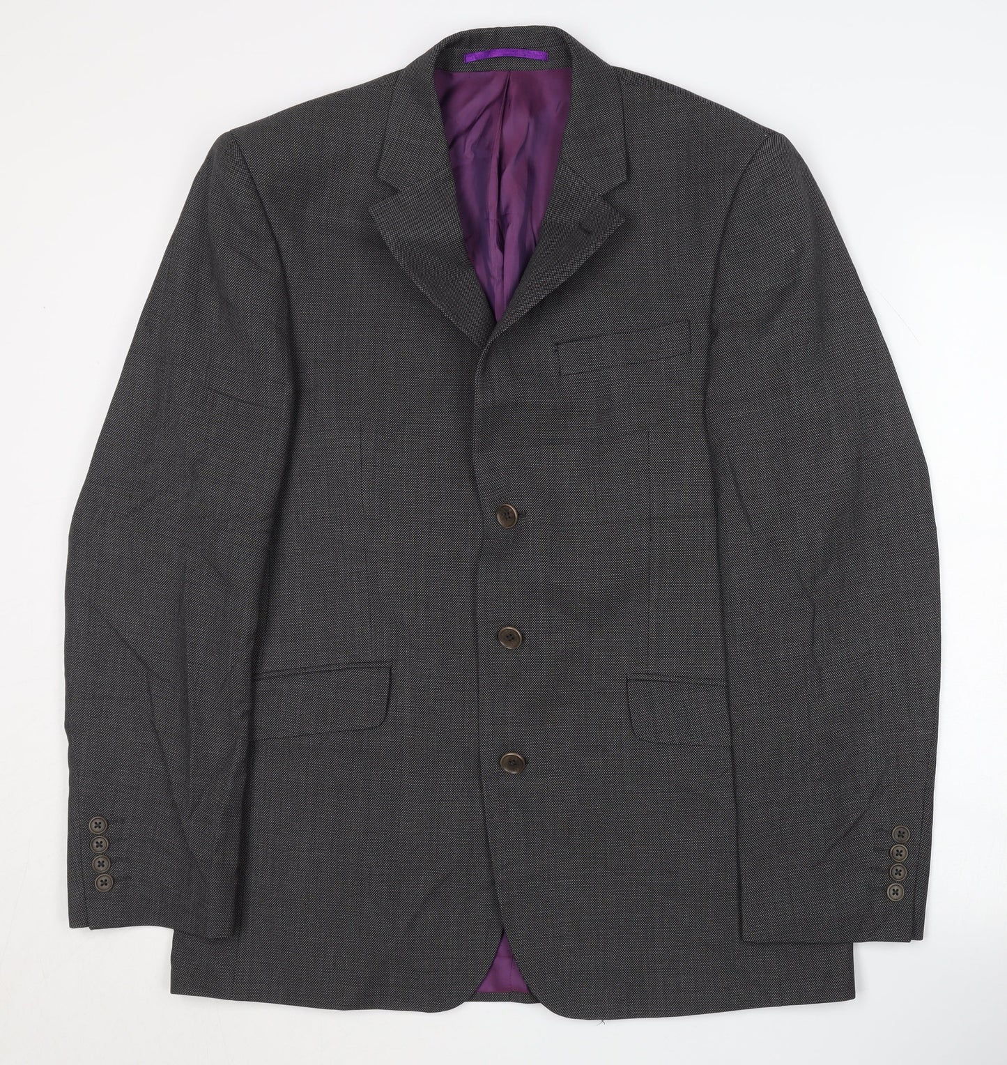 Next Men's Grey Regular Fit Suit Jacket 40R