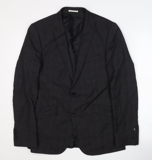 Kin by John Lewis Men's Black Slim Fit Blazer 38