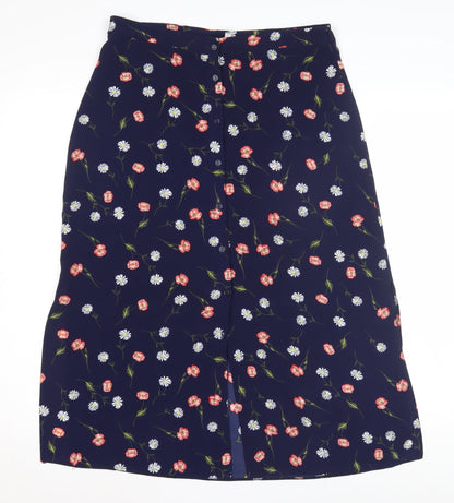 Additional front view of Red Herring Women's Floral Button Skirt, size 12