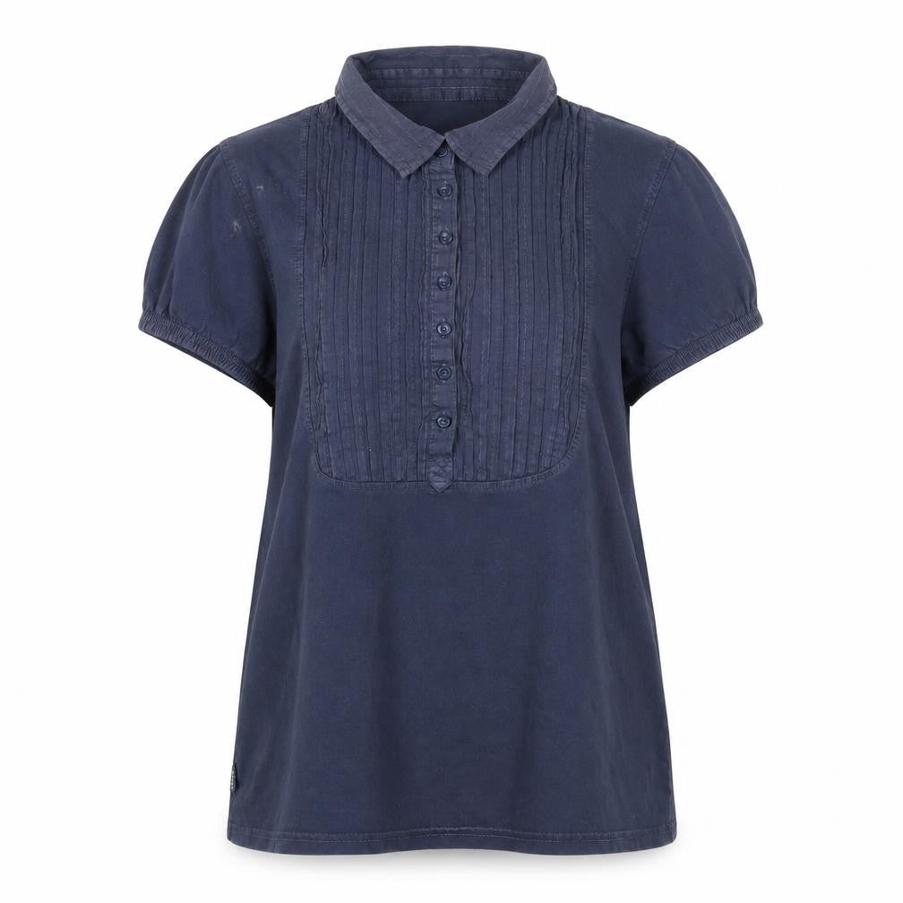 Seasalts Women's Blue Button-Up Shirt, Size 14