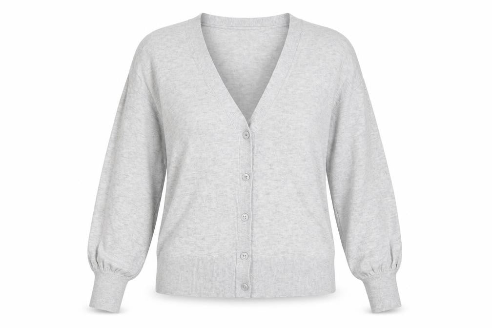 Gap Women's Grey Cardigan M V-Neck Button Knit