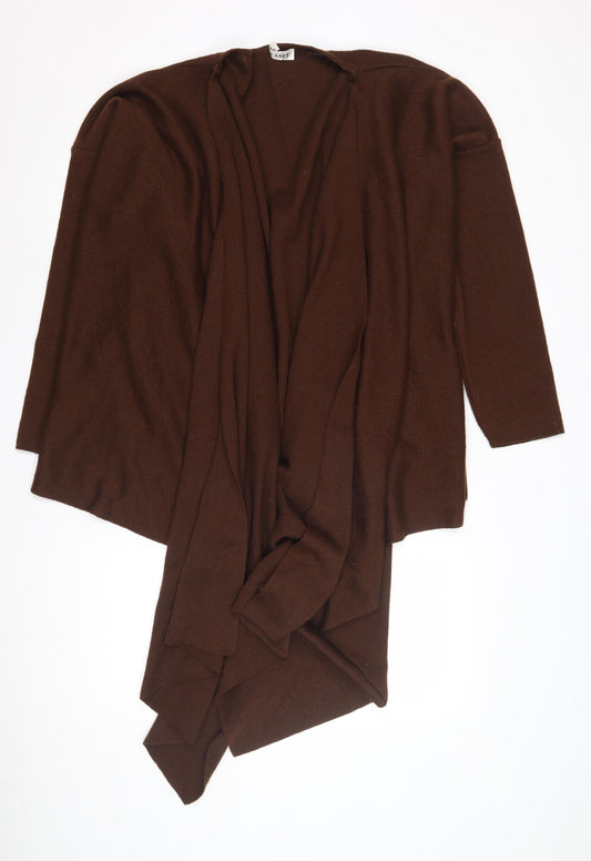Planet Women's Brown Wrap Cardigan, One Size