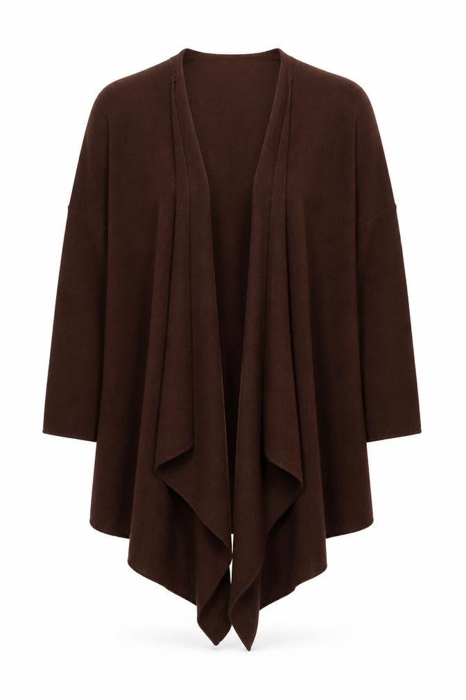 Planet Women's Brown Wrap Cardigan, One Size