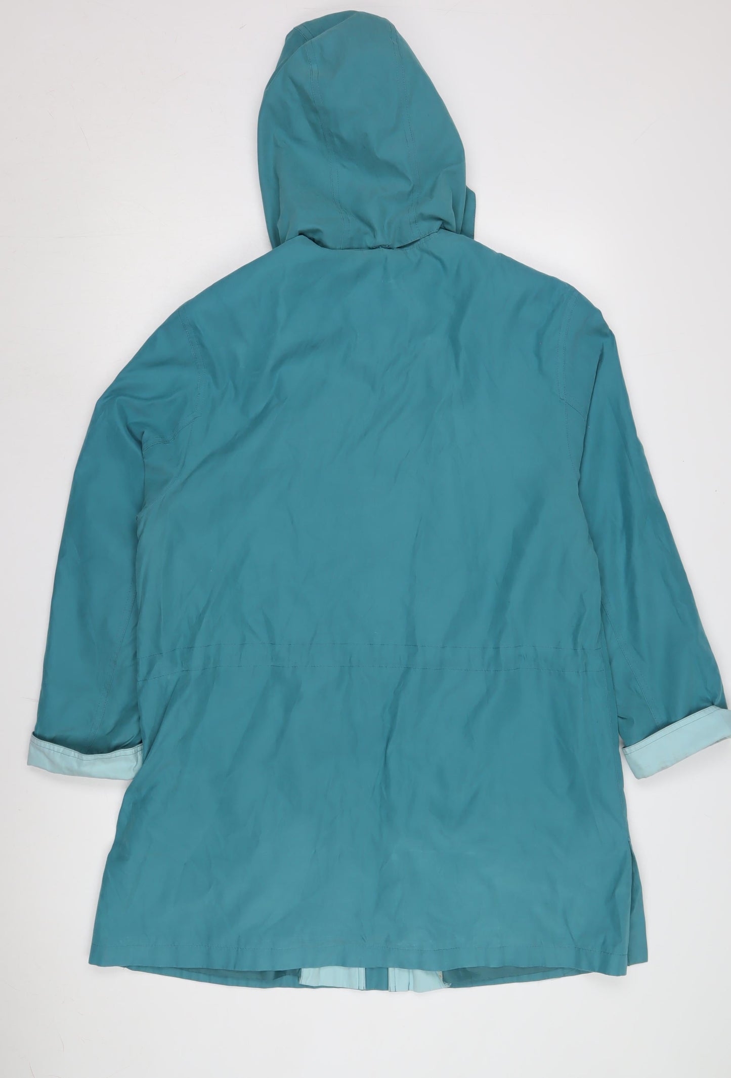 Holmewood Women's Blue Rain Coat, Size 12, Casual Style