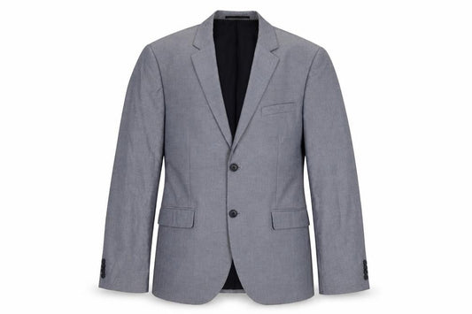 H&M Men's Grey Slim Fit Blazer Jacket, Size 44