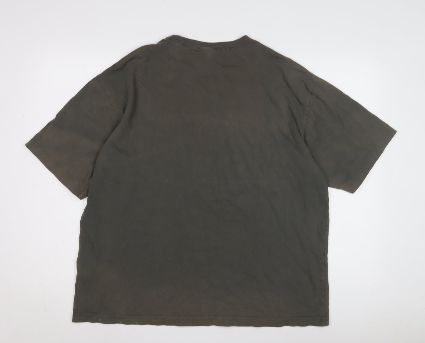 Champion Men's Brown Short Sleeve Logo T-Shirt L