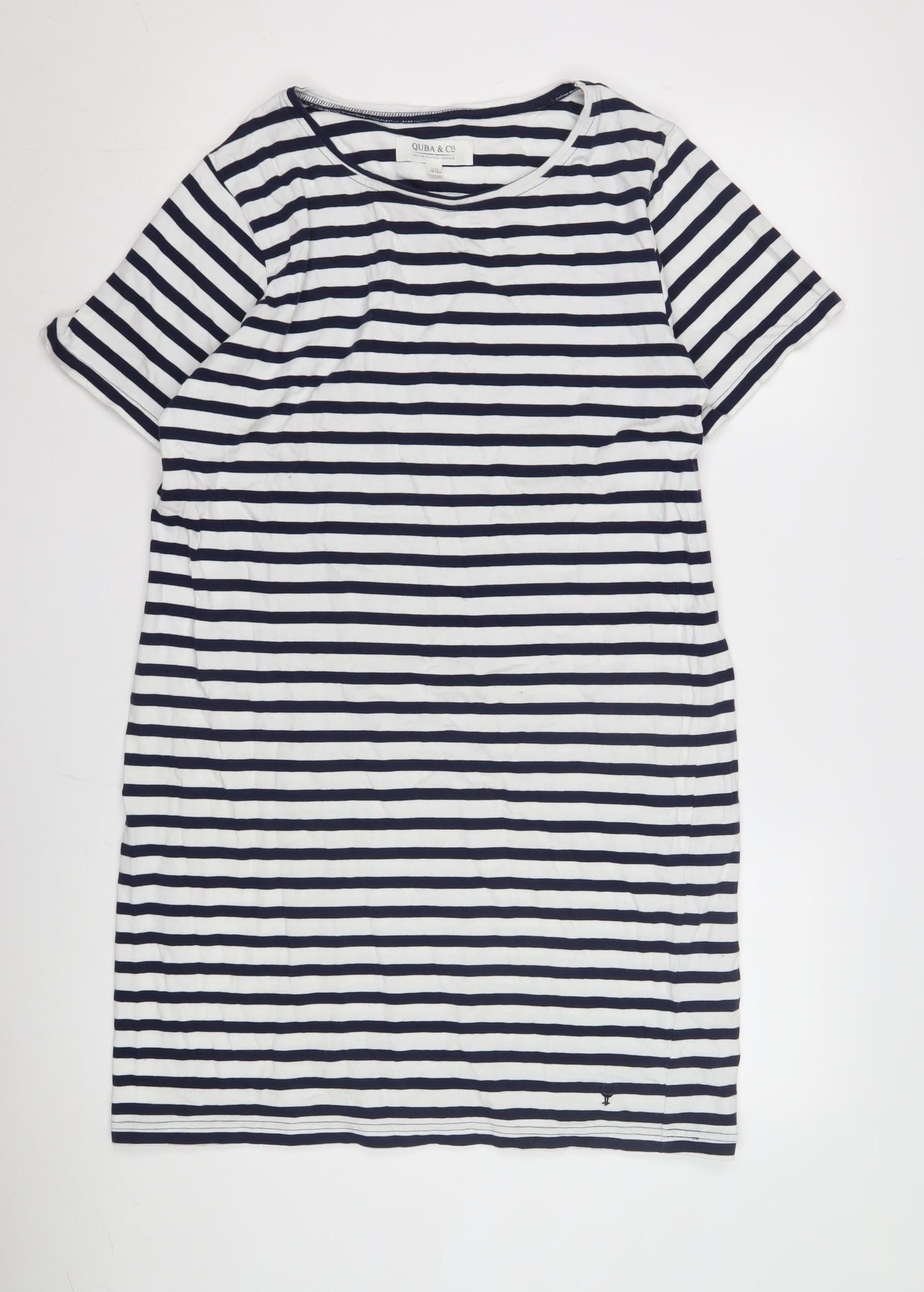 QUBA & Co. Women's Striped T-Shirt Dress Size 14