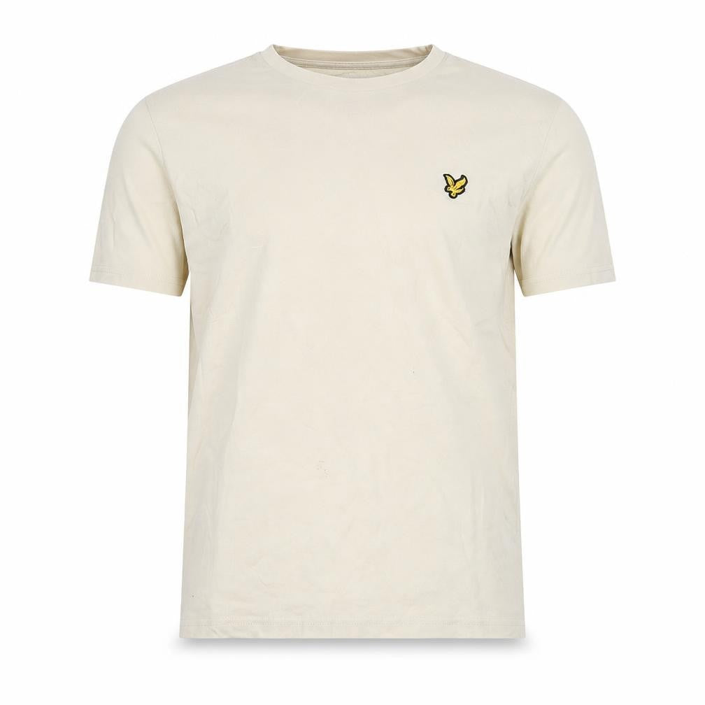 Lyle & Scott Beige Men's Crew Neck T-Shirt - Medium