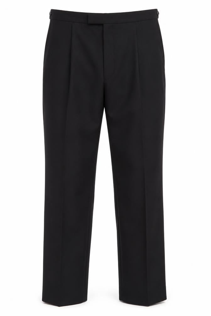 Marks & Spencer Men’s Black Wool Blend Trousers L