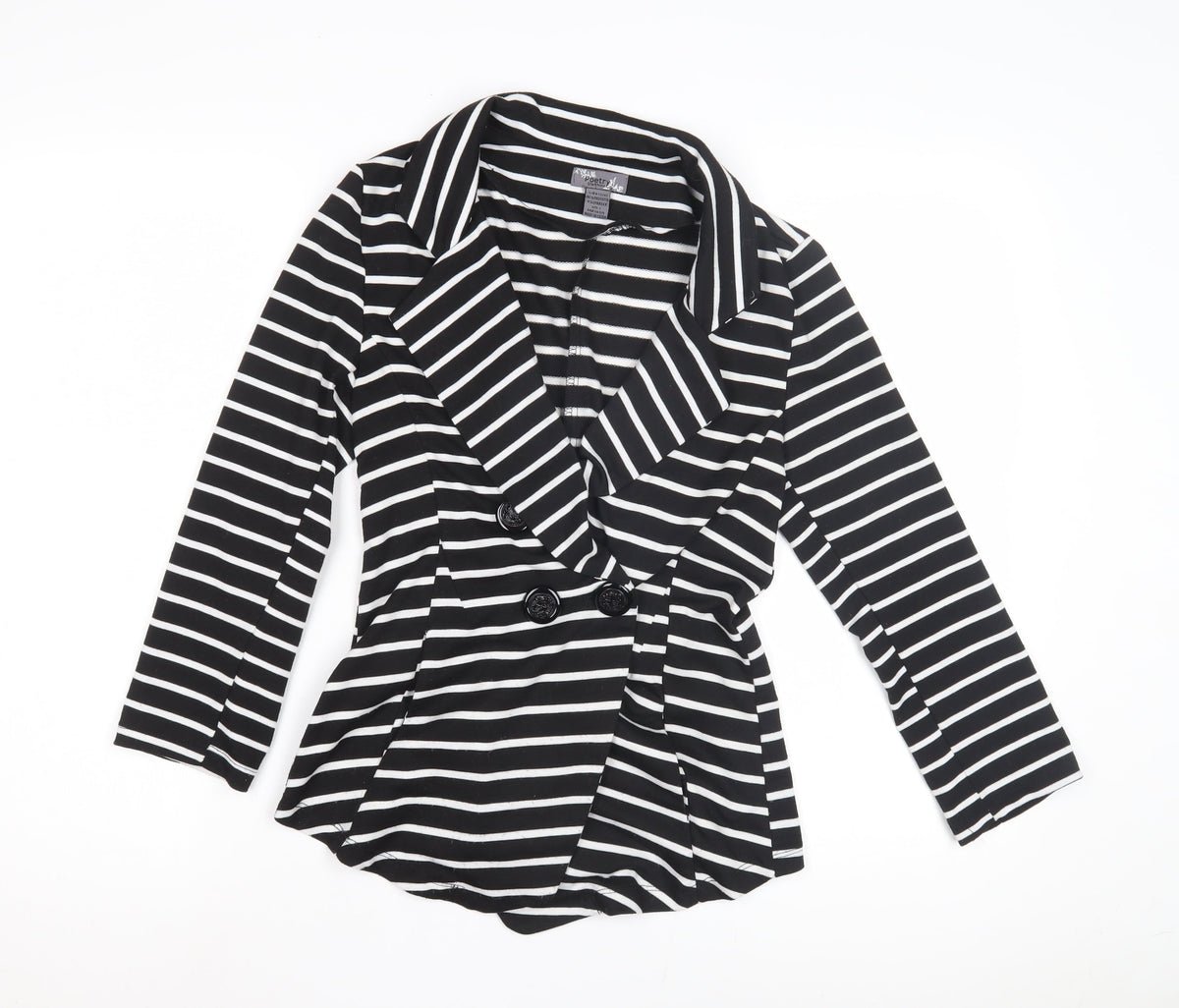 Poetry Women's Black Stripe Blazer, Size S