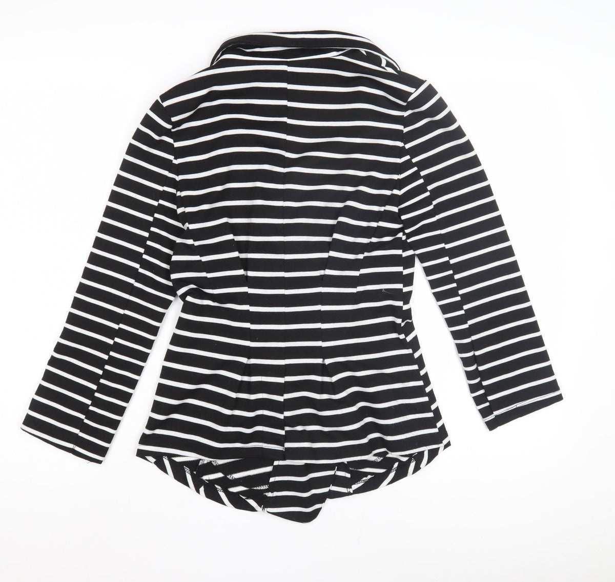 Poetry Women's Black Stripe Blazer, Size S