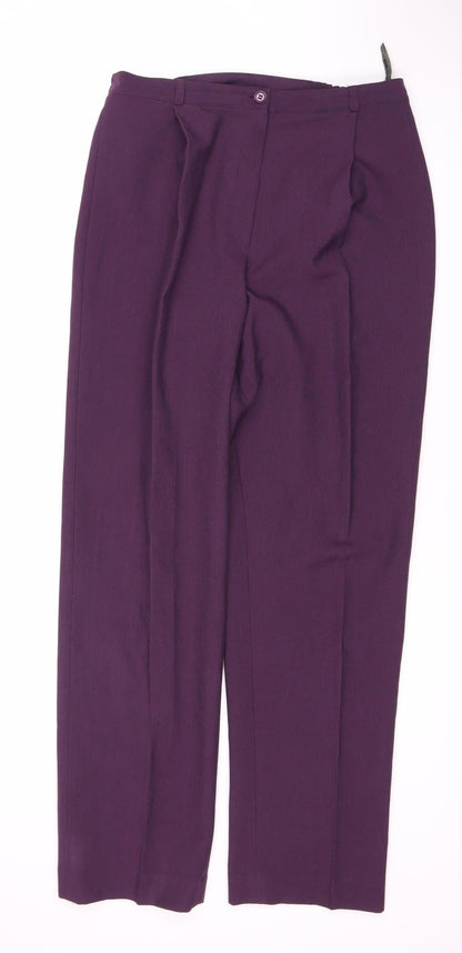 Debenhams Women's Purple Trousers Size 12