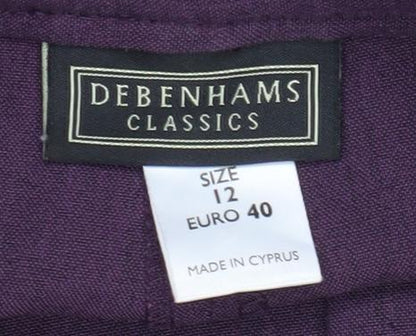 Debenhams Women's Purple Trousers Size 12