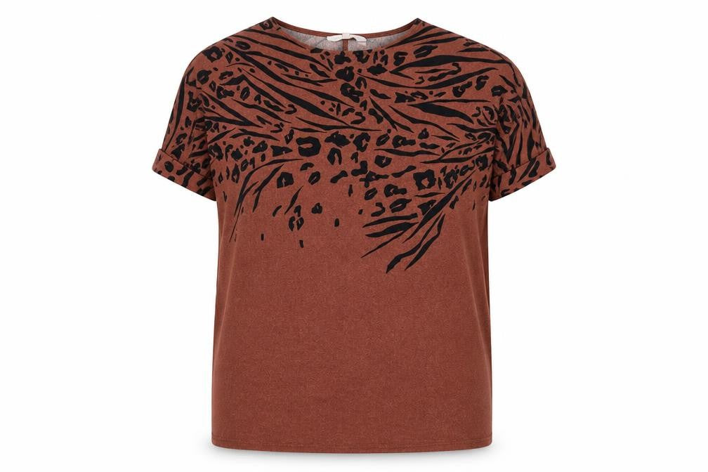 Apricot Women's Brown Animal Print Dress Size 18