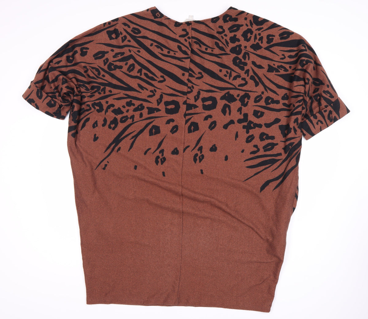 Apricot Women's Brown Animal Print Dress Size 18