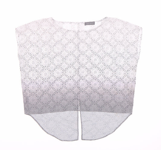 Mint Velvet Grey Floral Lace Women's Blouse Size 10