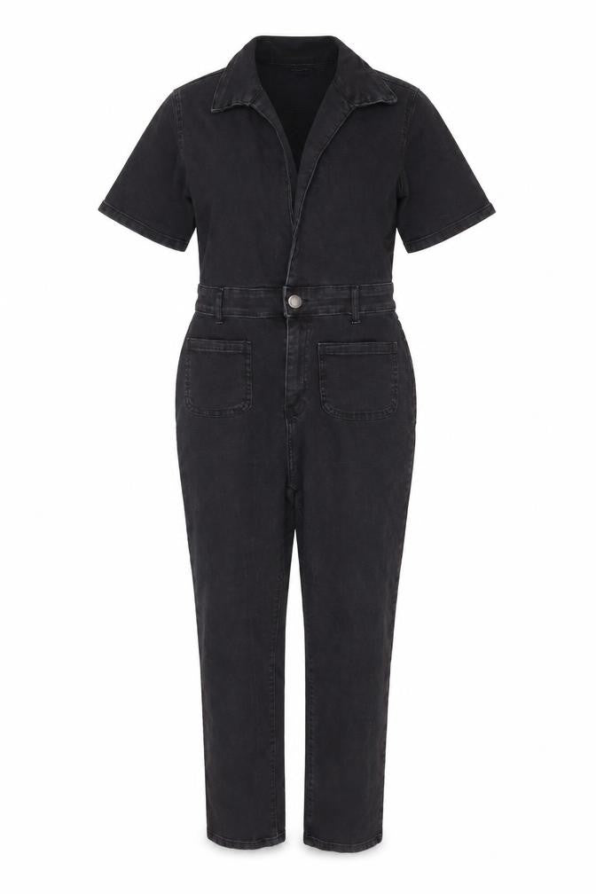 Nasty Gal Women's Black Belted Jumpsuit Size 12