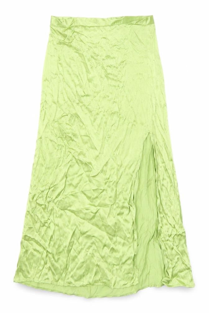 H&M Women's Green Viscose Skirt Size 8